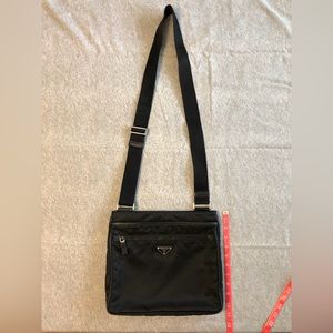 Prada Tessuto Saffiano Black Crossbody